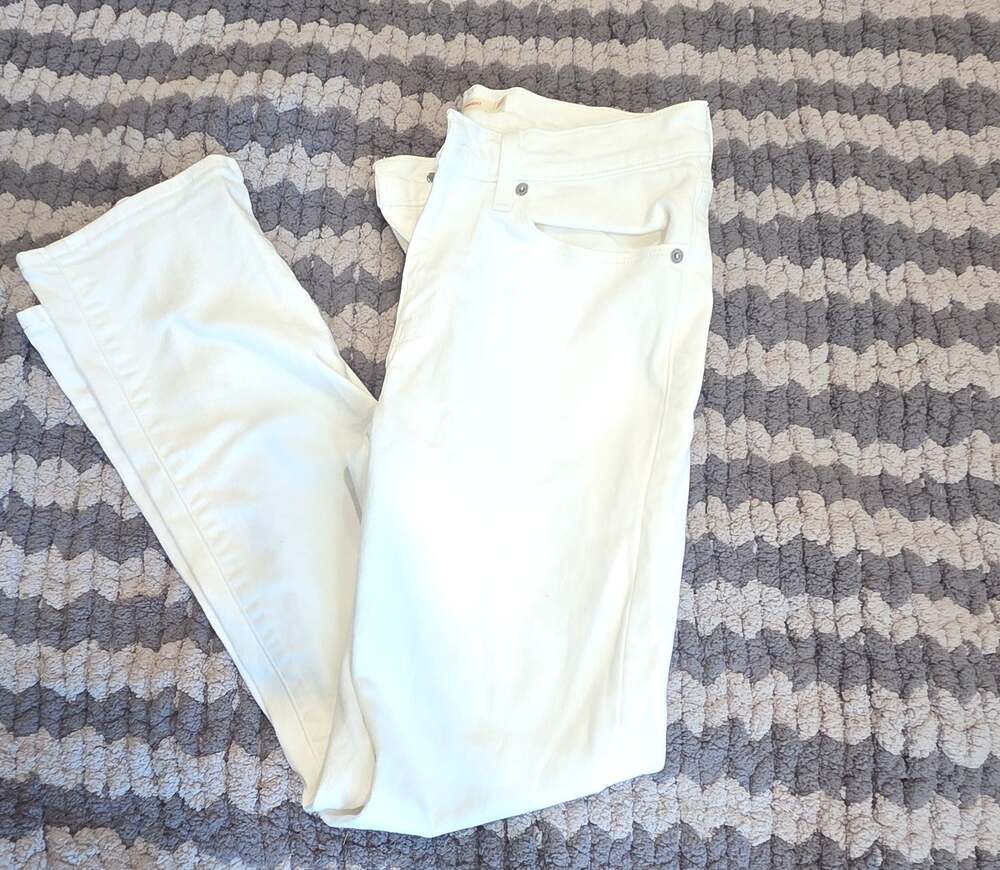 Levi Strauss & Co. Classic Straight White Jeans Size 27